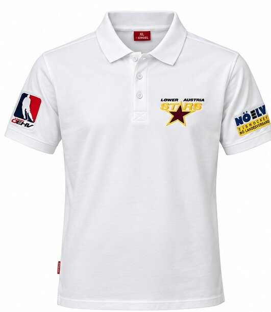 Engel Polo-Shirt Lower Austria Stars – Weiß